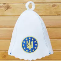 Шапка для бани, сауны «Украина-Европа»